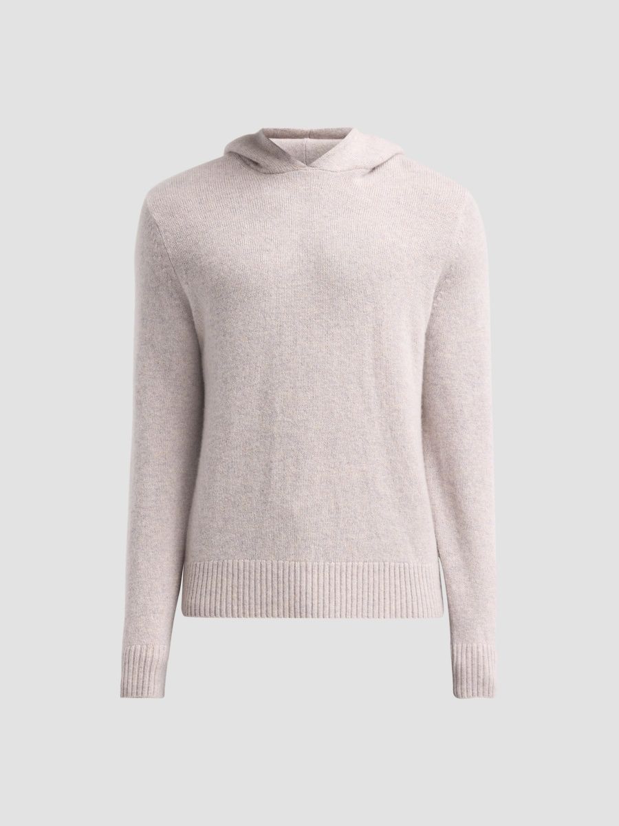 Vince Men's Multi Mélange Cashmere Hoodie - Snowberry - Size Large