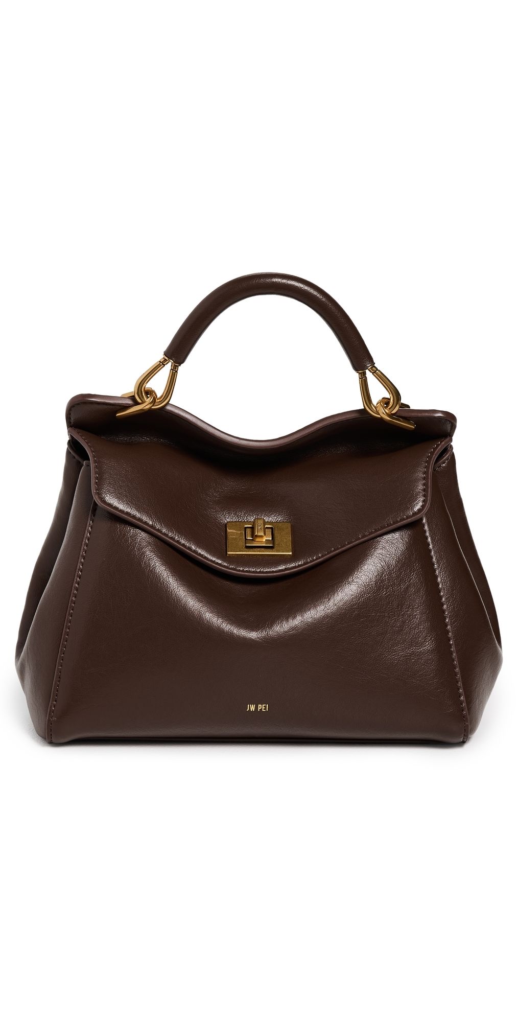 JW PEI Lucia Classic Top Handbag Dark Brown One Size
