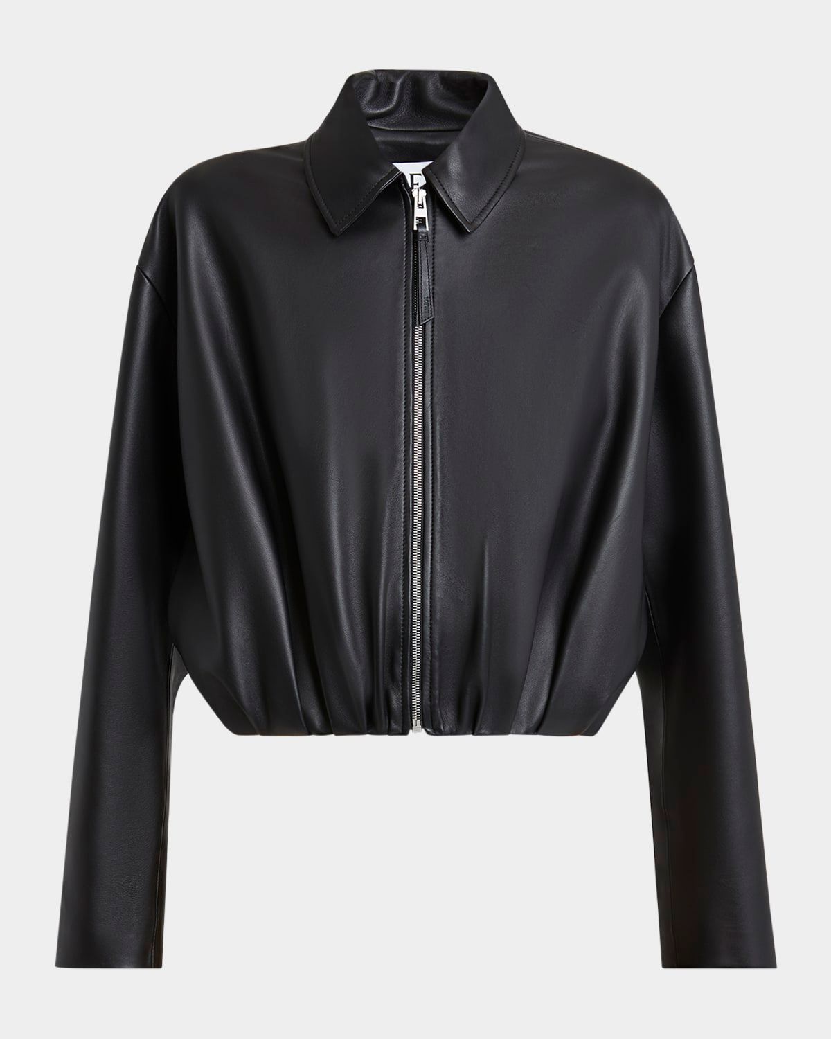 Leather Blouson Jacket