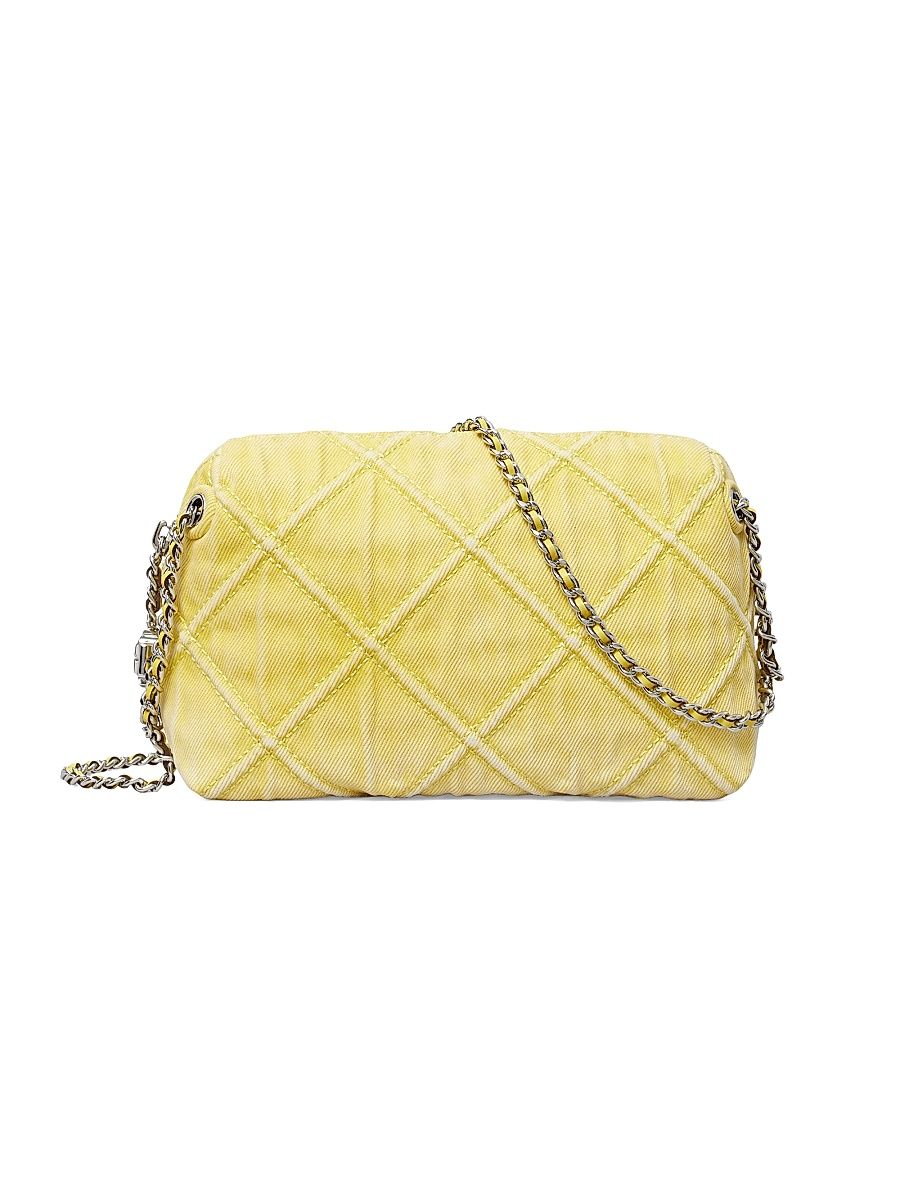 Women's Fleming Soft Denim Crossbody Bag - Yellow