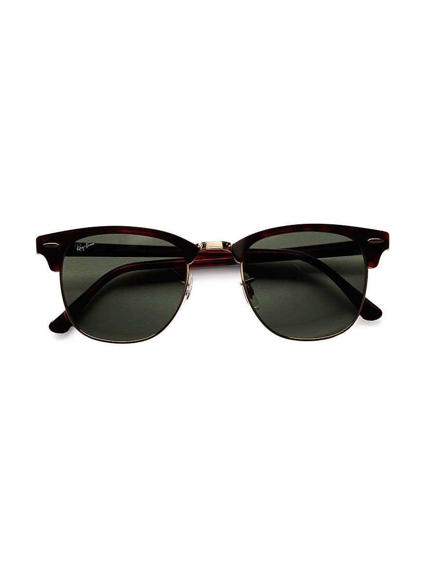 Men's RB3016 51MM Classic Clubmaster Sunglasses - Tortoise