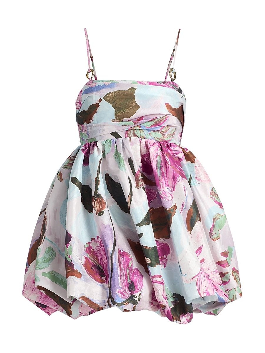 Women's Frian Abstract Print Minidress - Wild Wisteria - Size 12