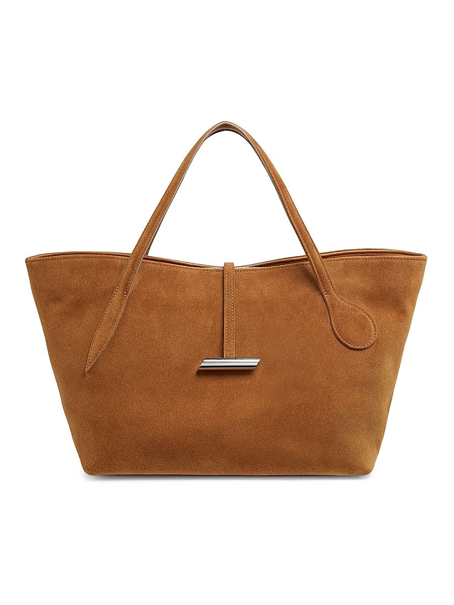 Women's Petite Penne Suede Tote Bag - Cinnamon