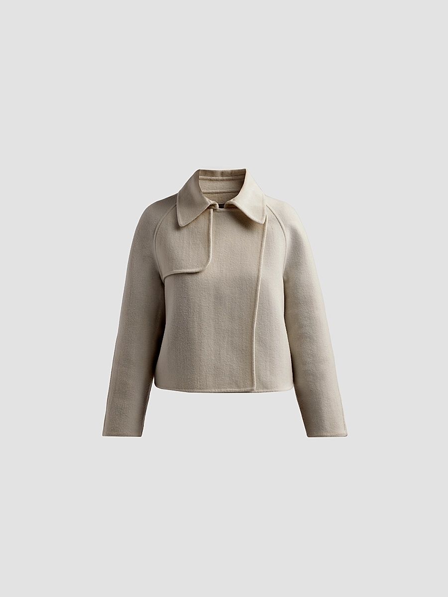 Fabiana Filippi Women's Wool-Cashmere Short Trench Coat - Coriandolo - Size 6