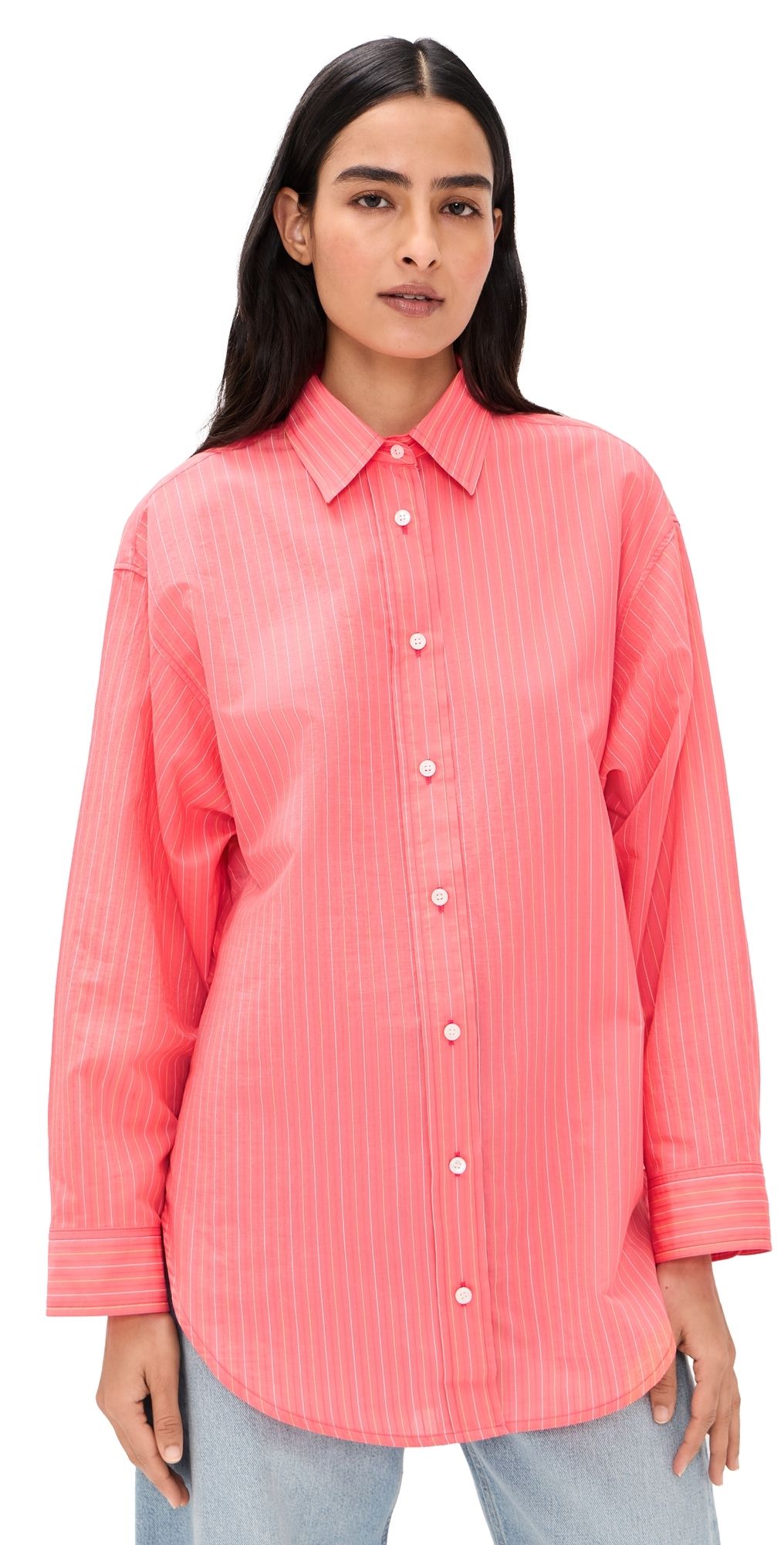 AGOLDE Sona Shirt Fontana Stripe/Candy XS