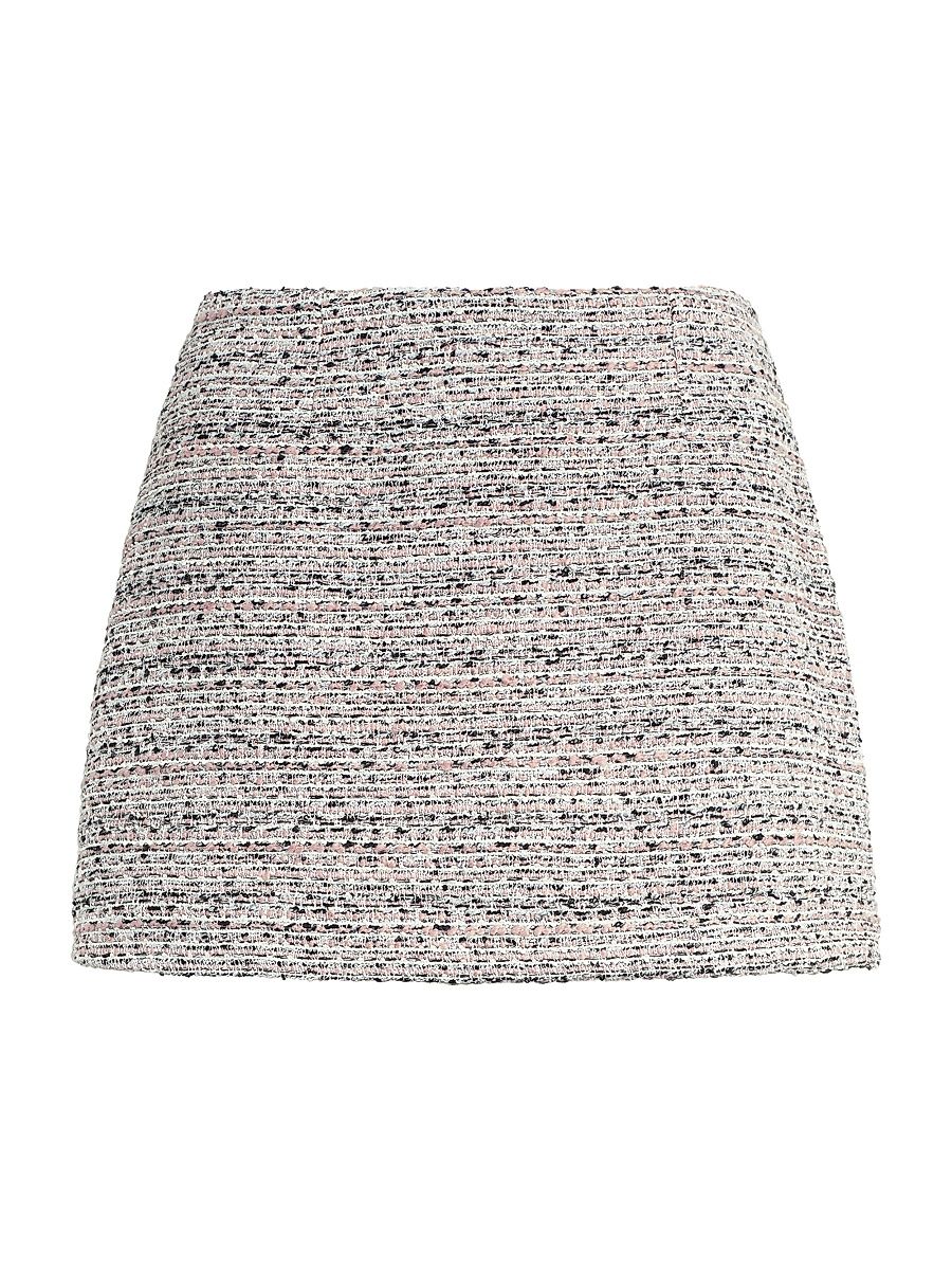 Women's The Favorite Sequin-Embellished Tweed Skort - Pink Tweed - Size 12