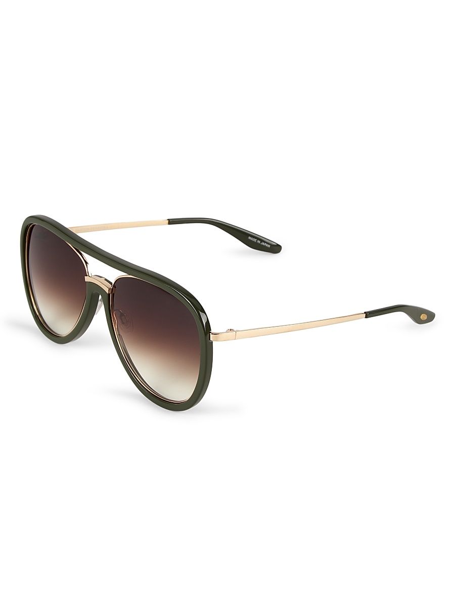 Women's 59MM Fossett Aviator Sunglasses - Gold Alpine