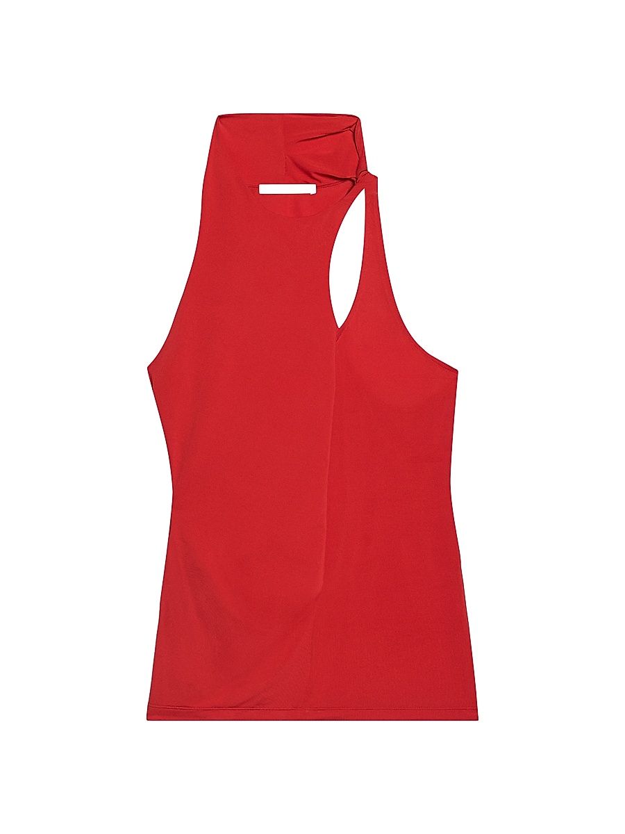 Women's Asymmetric Twist Tank Top - Adrenaline Rush - Size Large