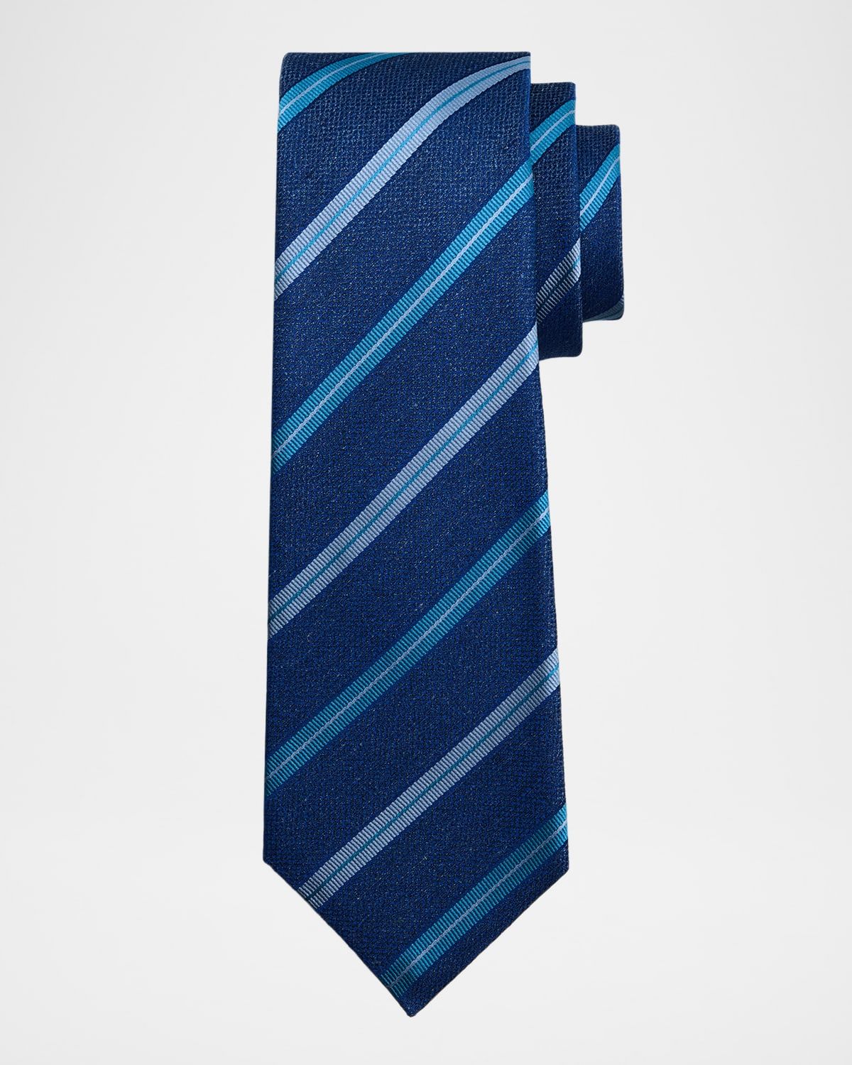 Men & apos;s Multi-Stripe Silk 7-Fold Tie