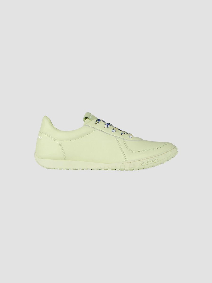 Givenchy Men's Glide Sneakers in Leather - Pale Green - Size 13