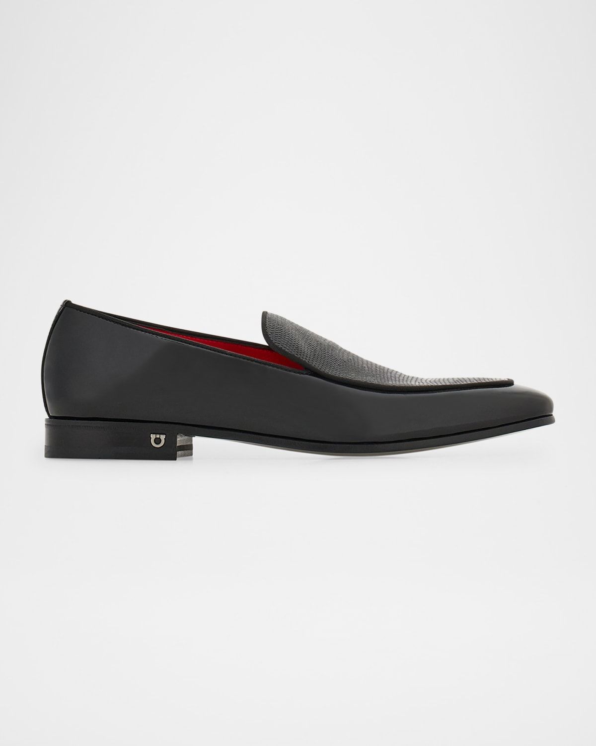 Men & apos;s Bloom Lizard-Effect Leather Loafers