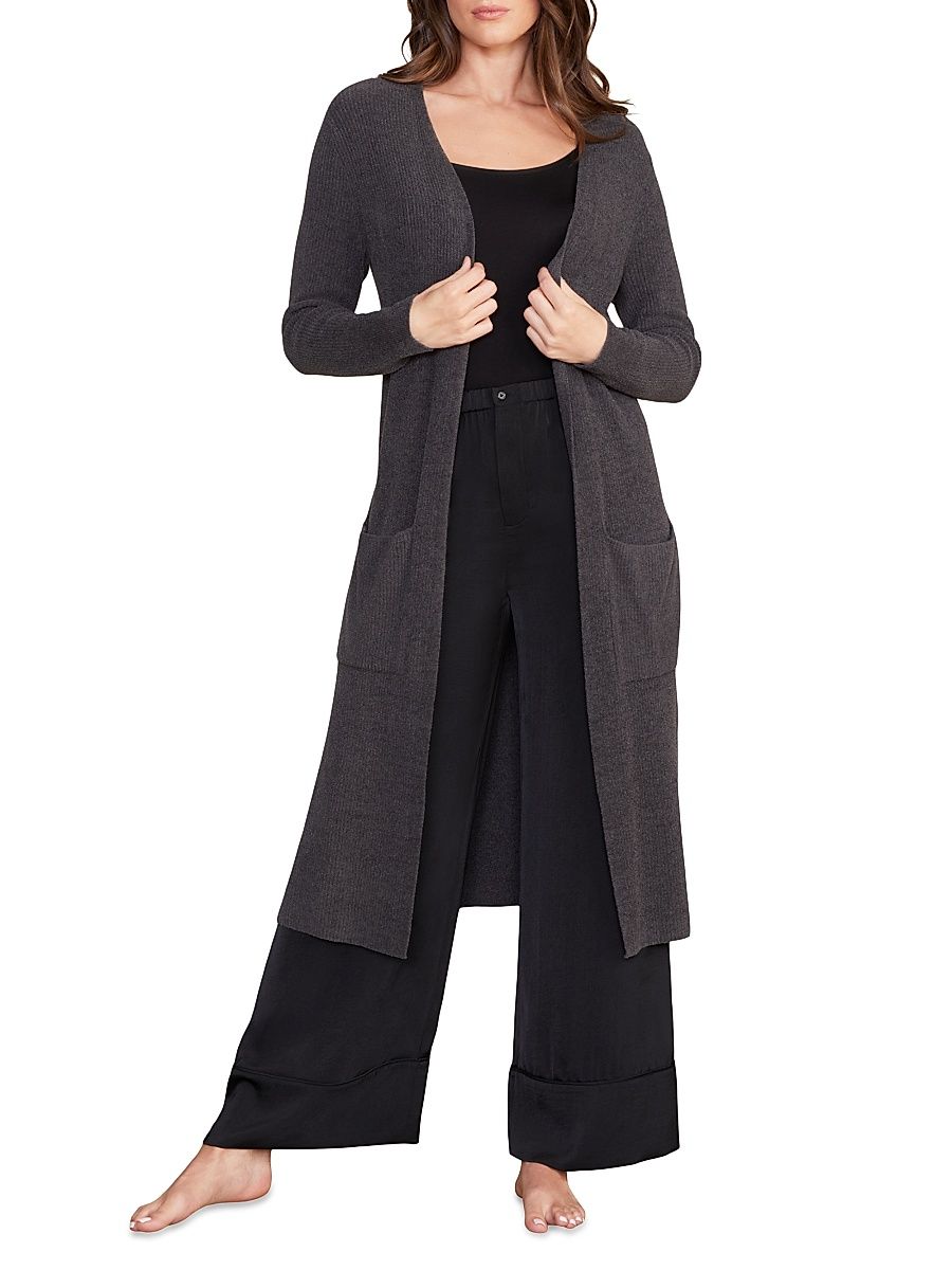 Women's Cozychic Ultra Lite Long Cardigan - Carbon - Size XS