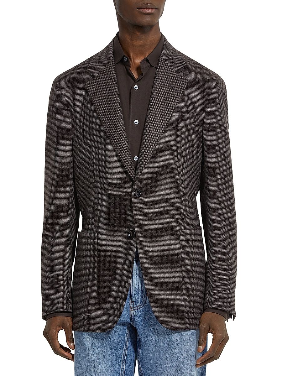 Men's Oasi Cashmere Jacket - Grey - Size 46