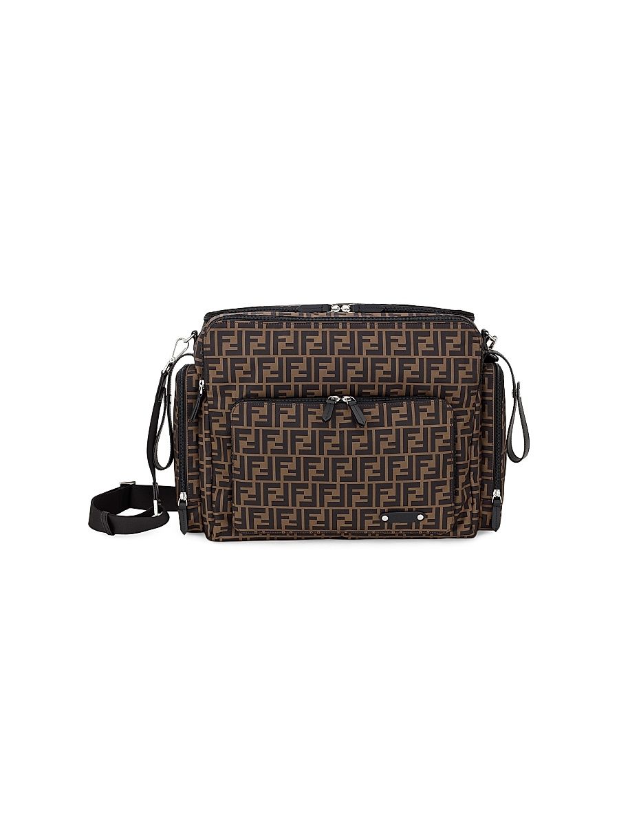 FF Logo Diaper Bag - Brown