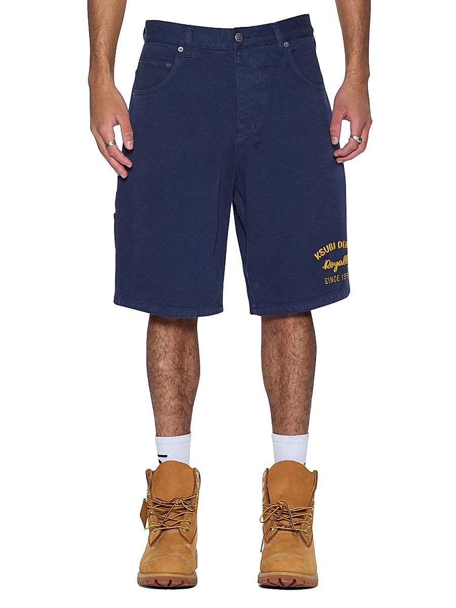 Men's Neo-Nostalgia Maxx Mechanik Denim Shorts - Navy - Size 38