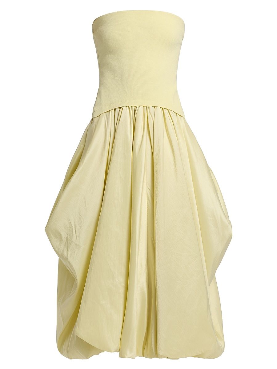 Women's Izzy Strapless Pickup Midi-Dress - Sunglow - Size Medium