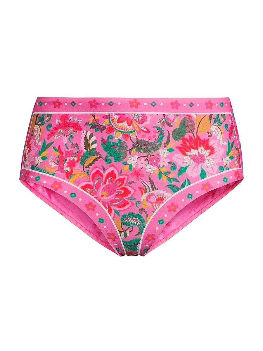 Women's Marcella Floral Bikini Bottom - Passion Floral - Size XL