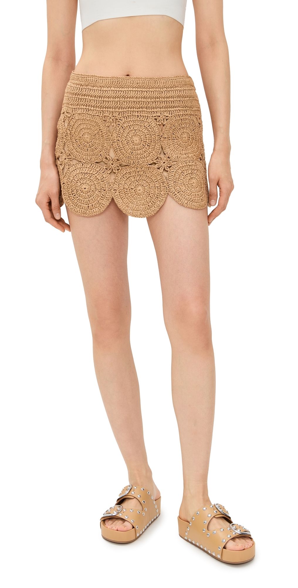 SIMONMILLER Beep Beep Mini Skirt Natural L