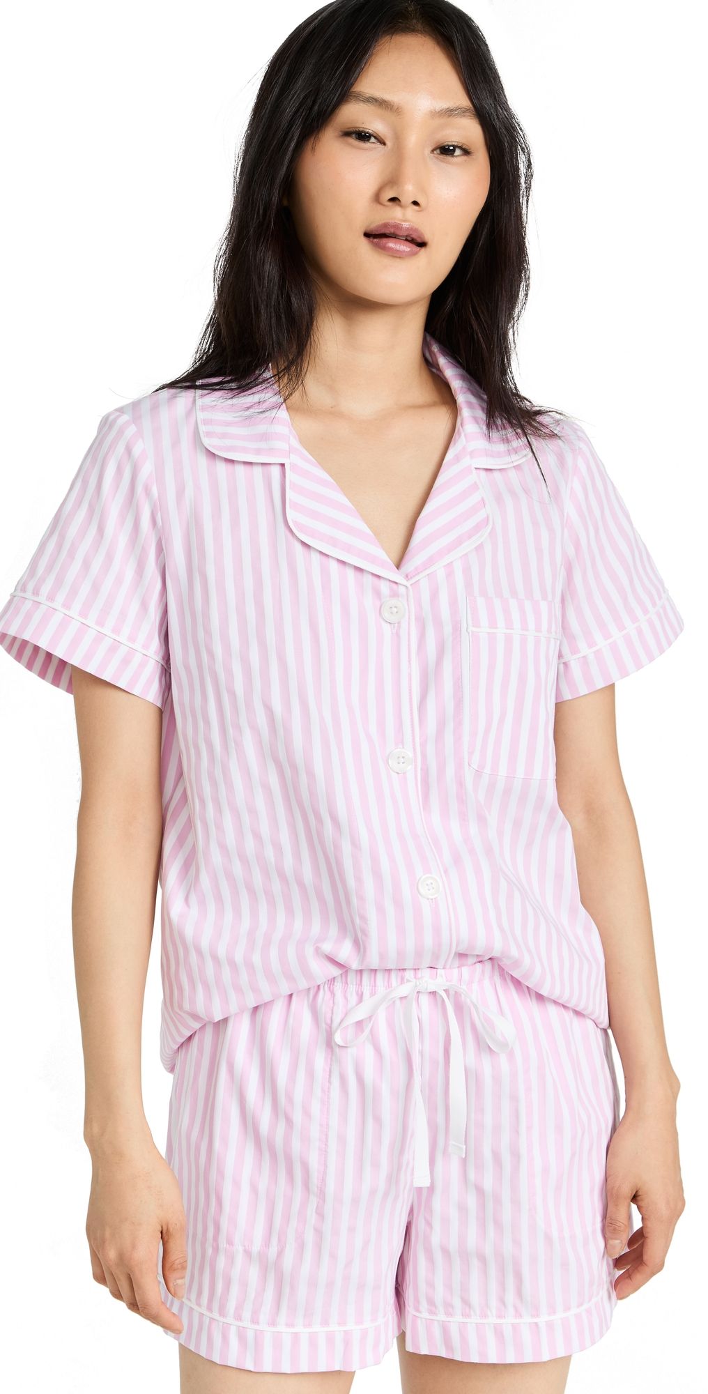 BedHead PJs Classic Stripe Pajama Set Pink Stripe M