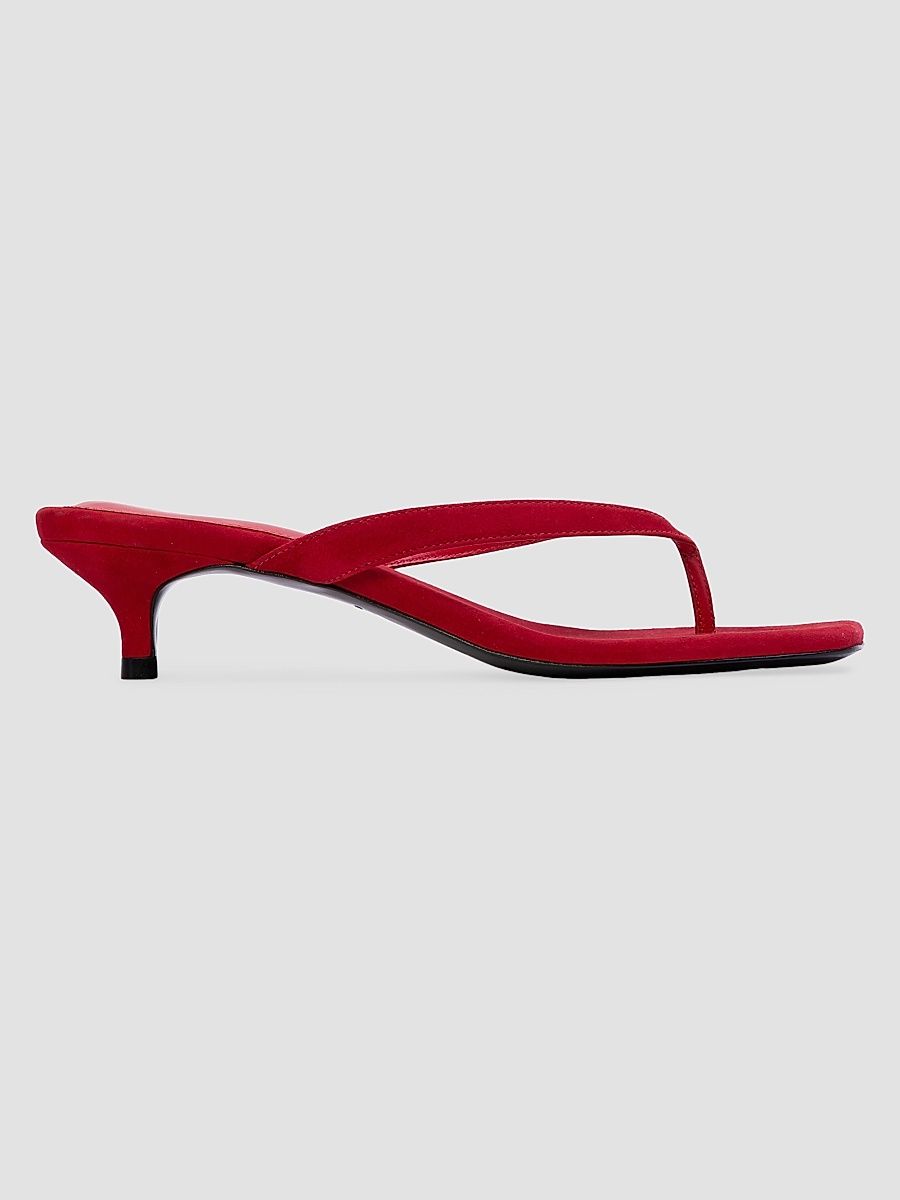 Women's Kendal 35MM Suede Sandals - Cherry Suede - Size 12