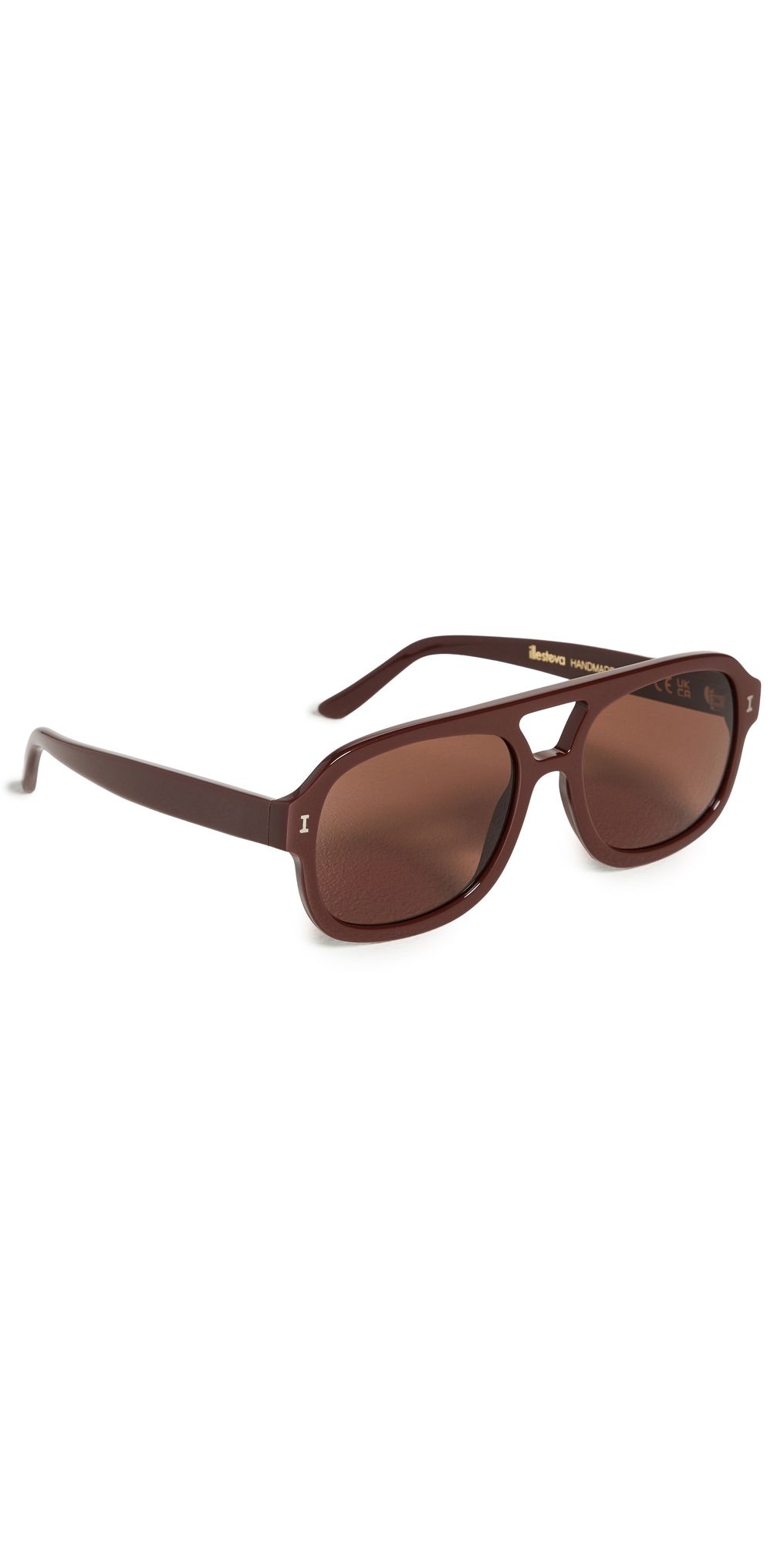 Illesteva Memphis Bordeaux Sunglasses Bordeaux w/ Brown One Size