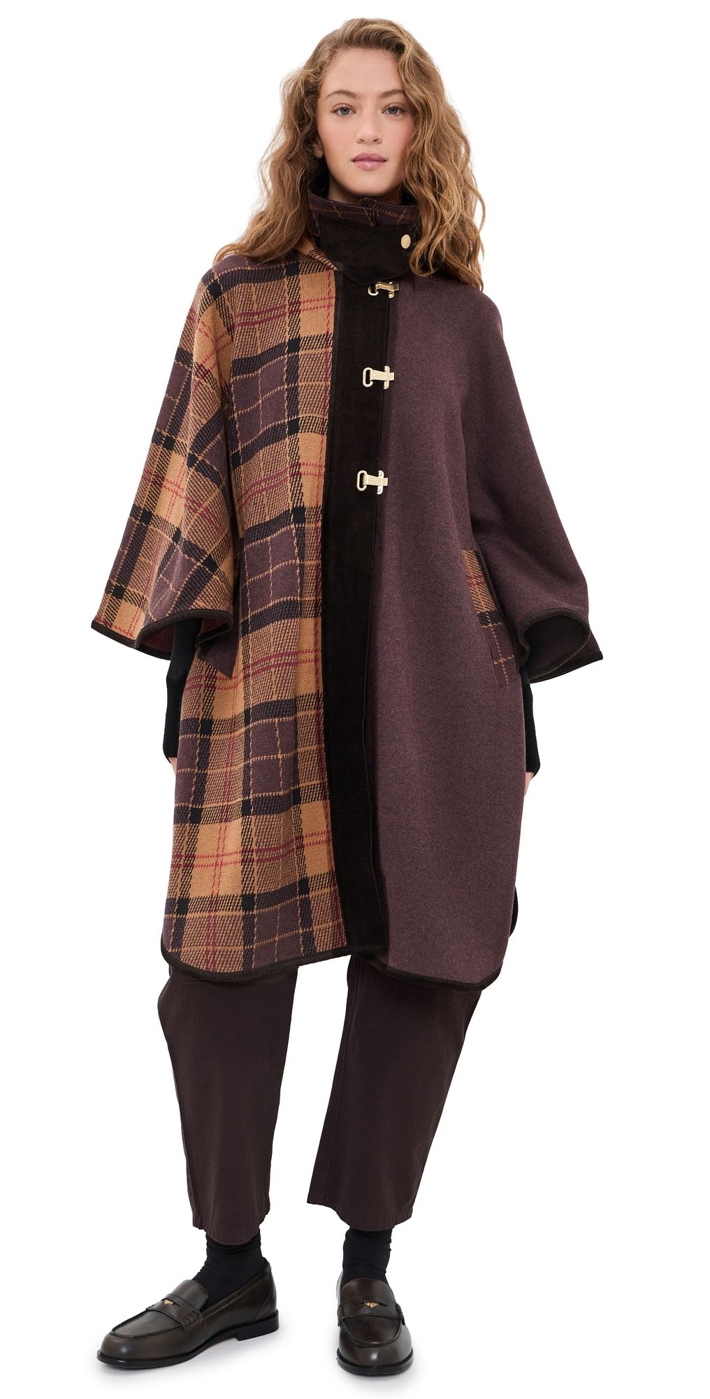 Barbour Elva Knitted Cape Multi One Size
