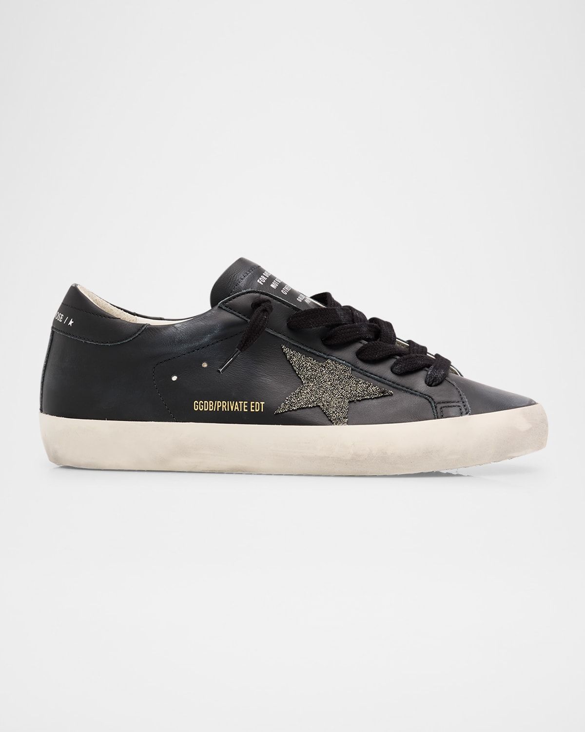 Super-Star Swarovski Leather Low-Top Sneakers