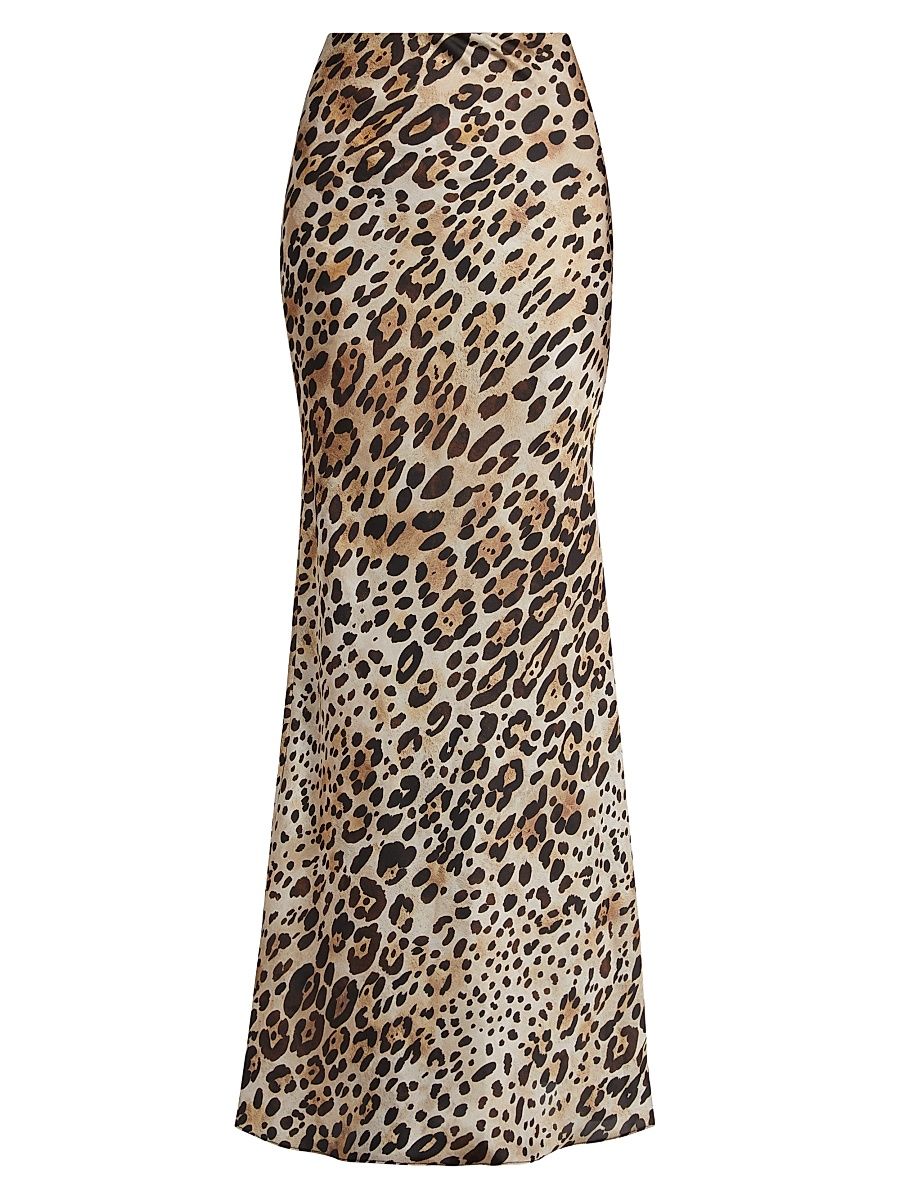 Women's Sierra Leopard Maxi Skirt - Leopard Print - Size Medium