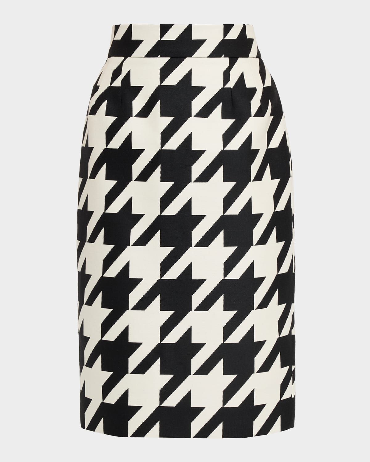 Houndstooth Pencil Skirt