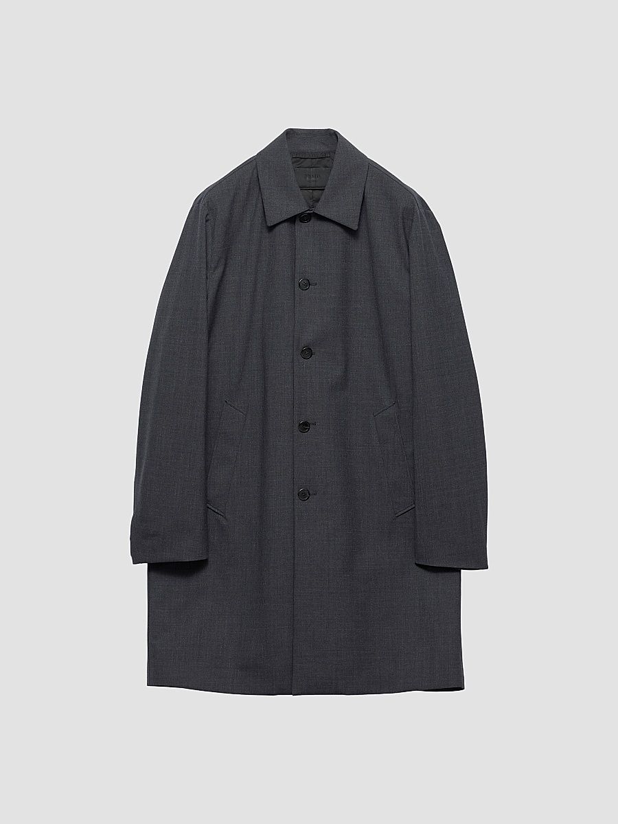 Men's Technical Wool Coat - Grey - Size 56