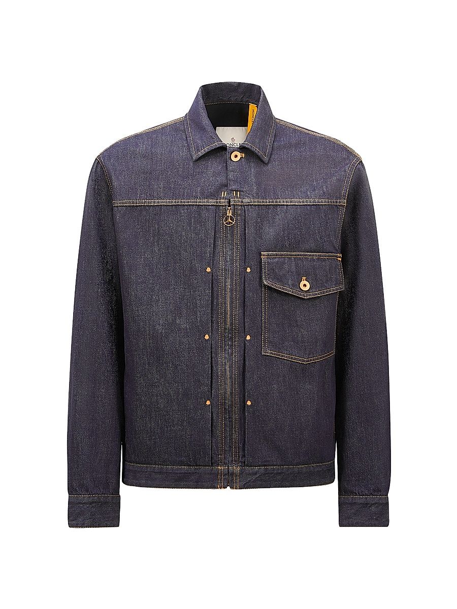 Men's Moncler x Mercedes-Benz by Nigo Nepit Jacket in Denim - Denim Blue - Size Small