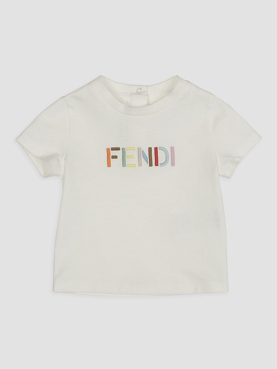 Baby's,Little Kid's Multicolor Logo-Embroidered Cotton T-Shirt - White - Size 36 Months