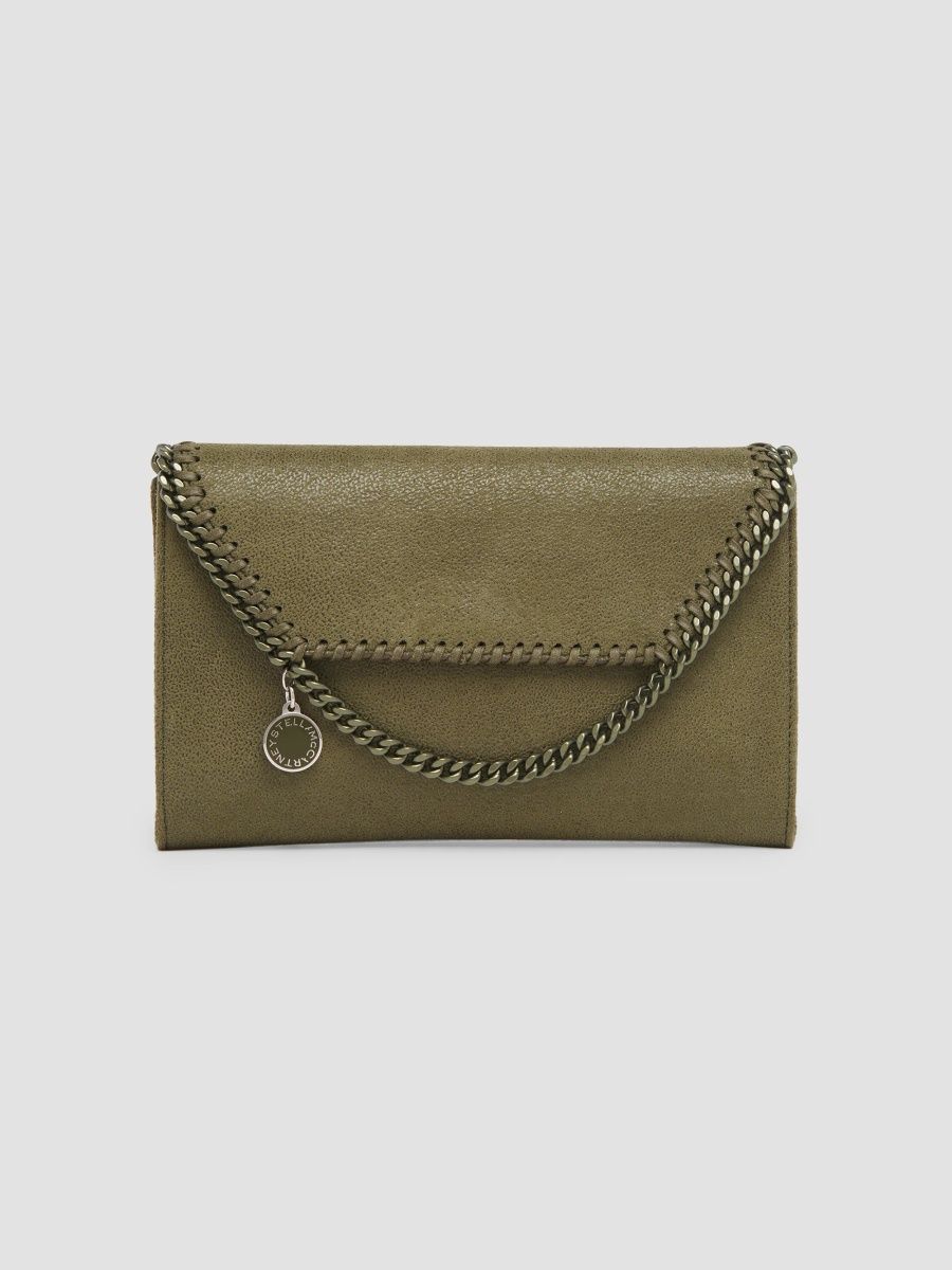 Stella McCartney Women's Falabella Chain-Trimmed Wallet-On-Chain - Loden