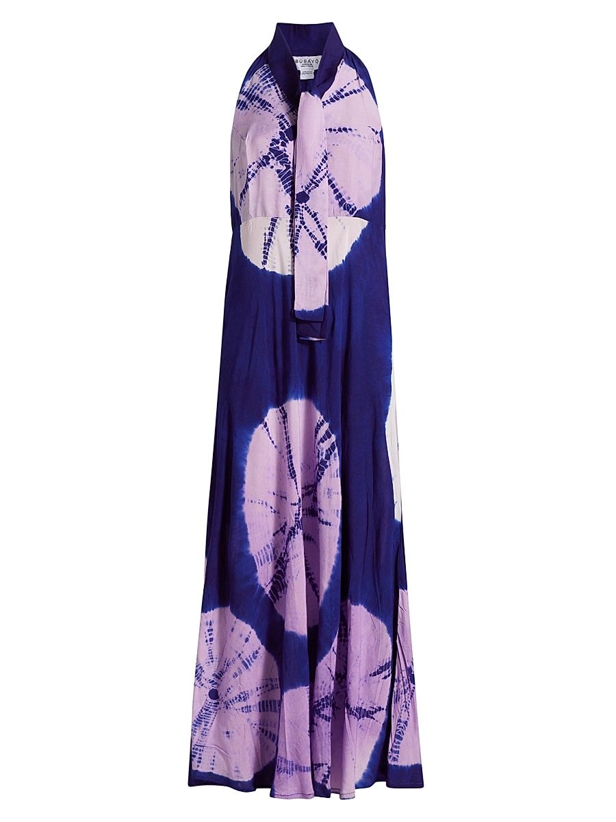 Women's Toriola Spot Tieneck Maxi Dress - Multicolored - Size Medium