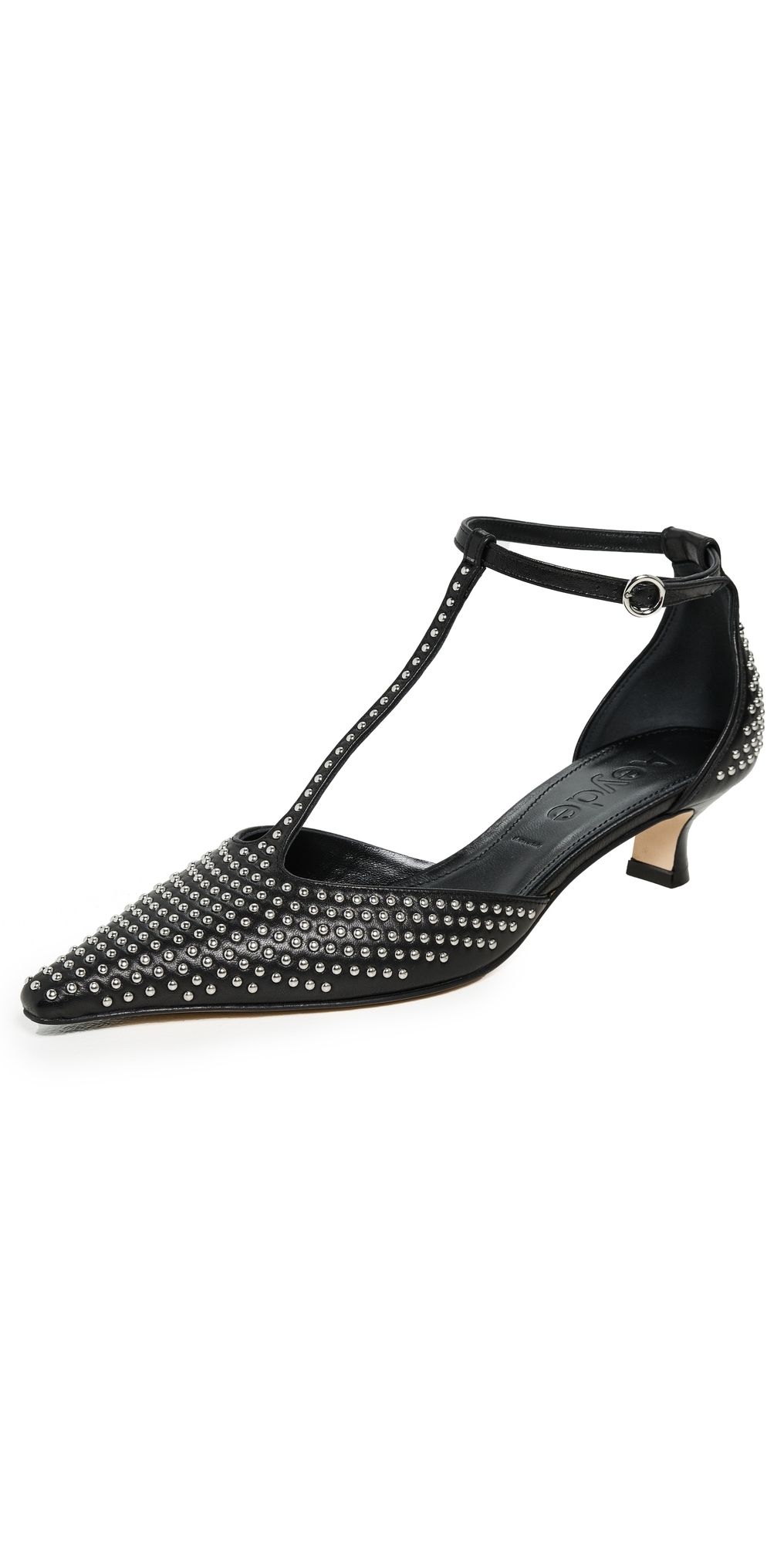 AEYDE Liz Mini Studs Nappa Leather Heels Black 39.5