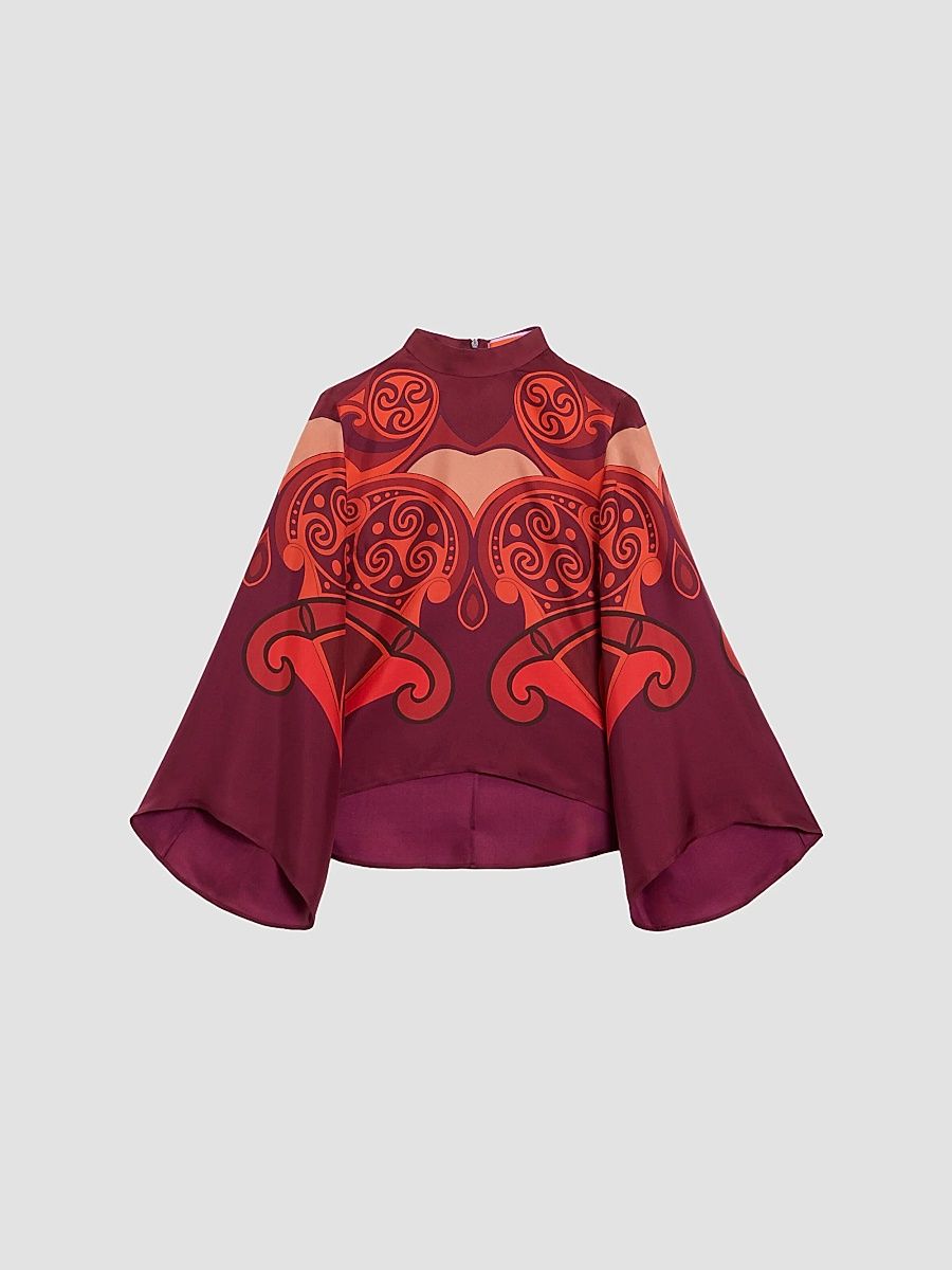 Women's Make an Exit Top - Alchemy Dark Red - Size 6