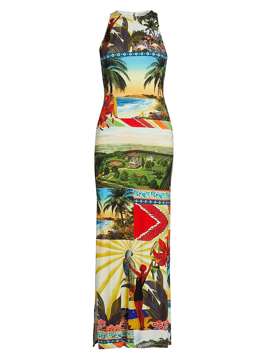 Women's Pania Racerback Maxi Dress - Island Dreams - Size 0