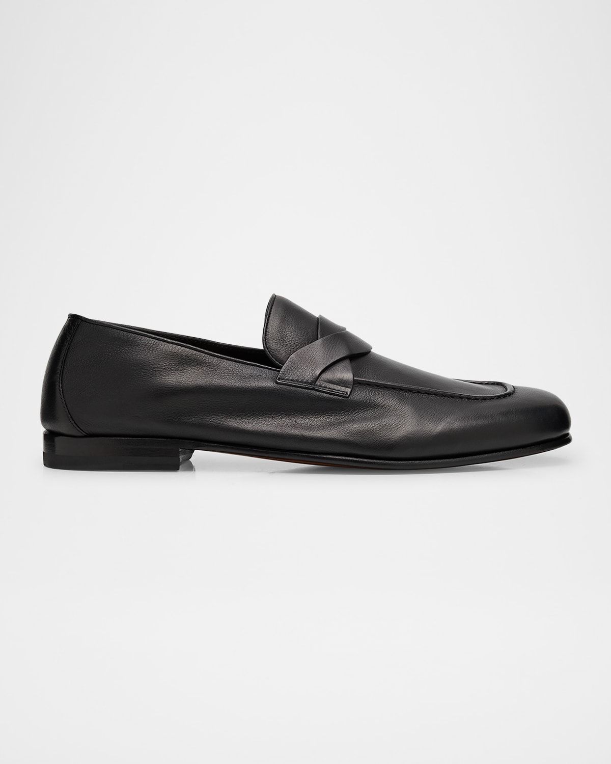 Men & apos;s Gigi Leather Twisted-Band Penny Loafers