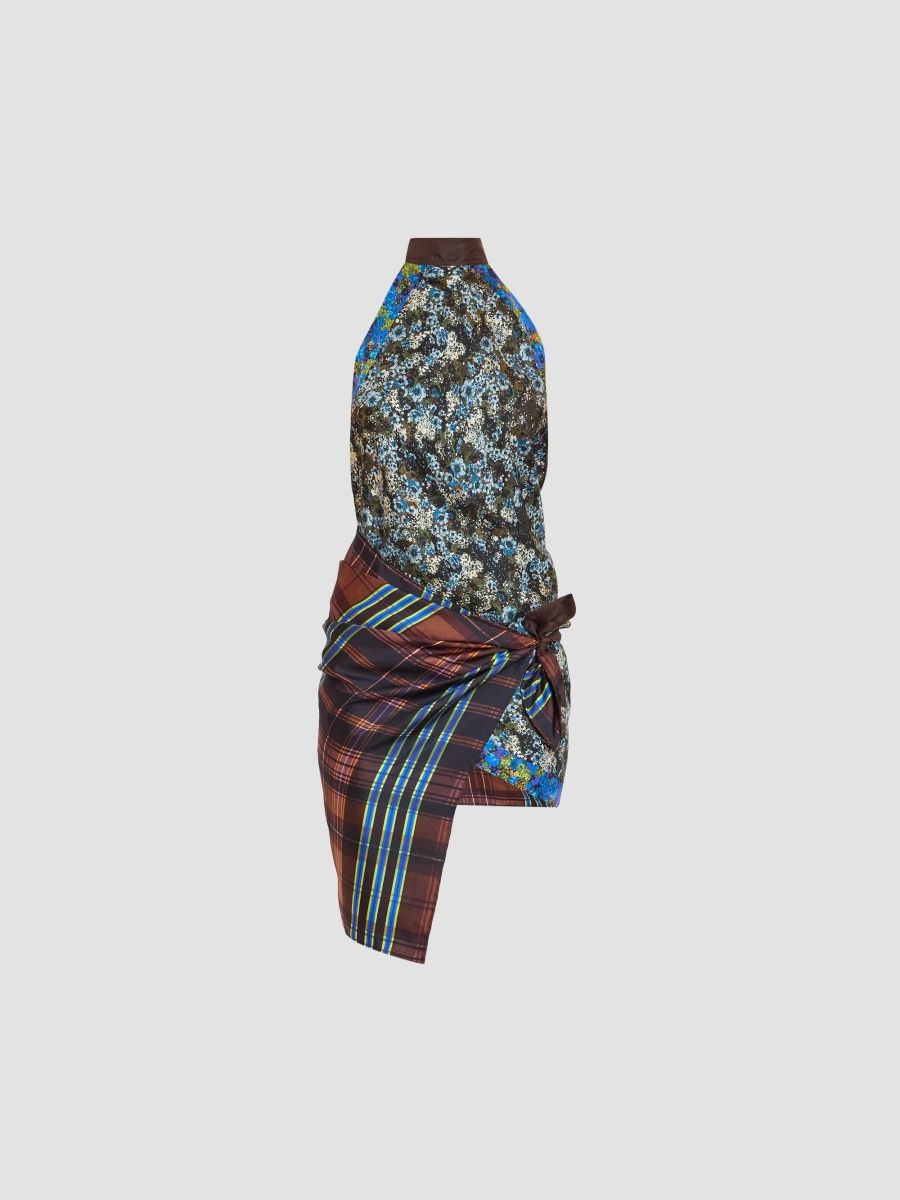 Dries Van Noten Women's Carfy Printed Silk Halter Top - Dessin