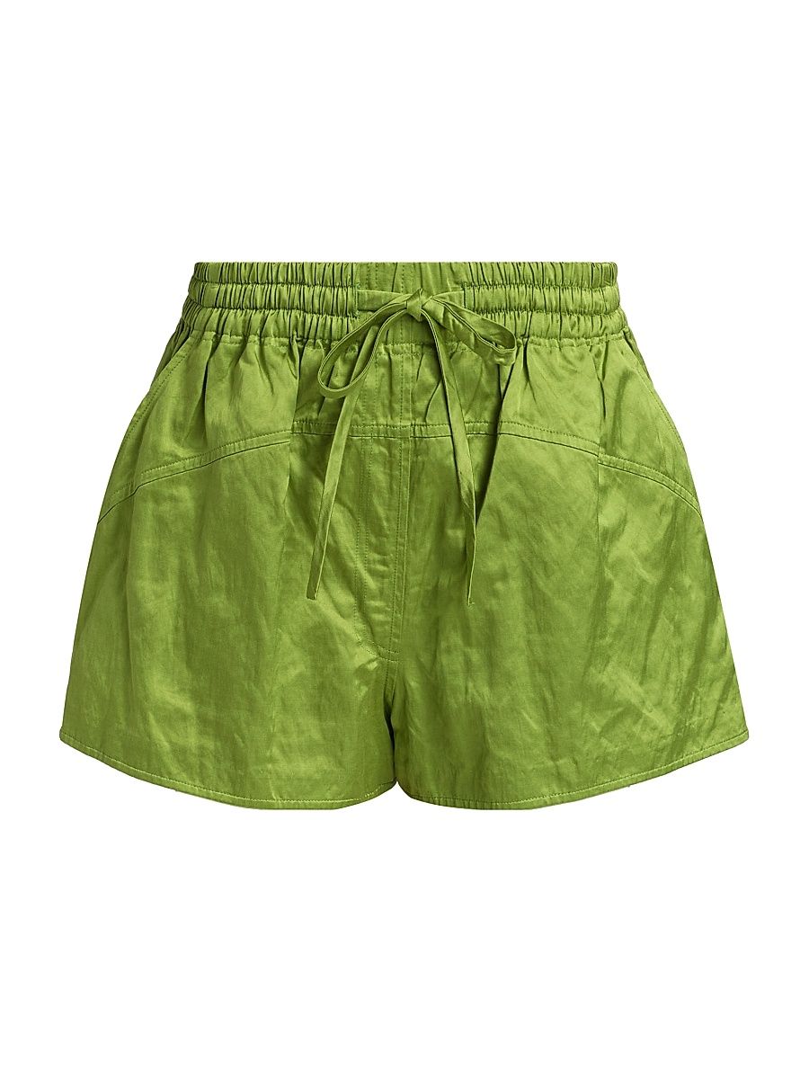 Women's Camden High-Rise Shorts - Meadow Green - Size XS
