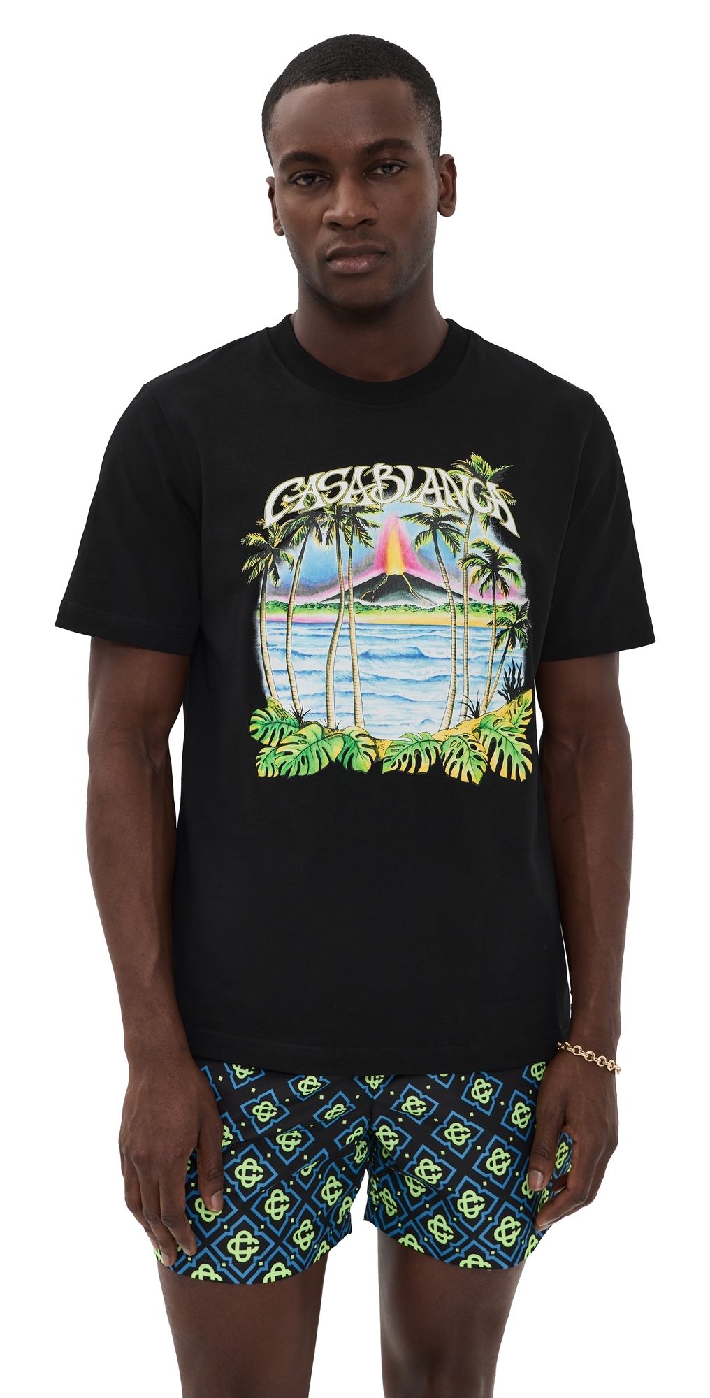 Casablanca Volcano Printed Classic Tee Black L