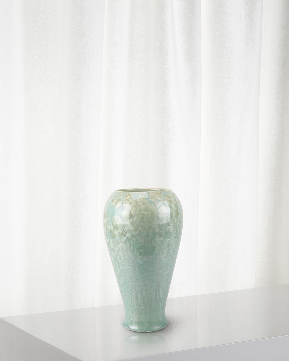 Crystal Glaze Porcelain Vase, 13"