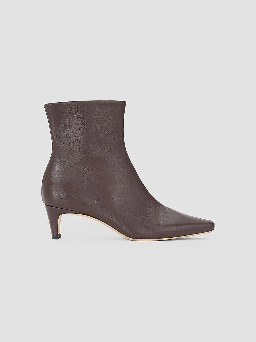 Women's Wally 60MM Leather Ankle Boots - Espresso - Size 11
