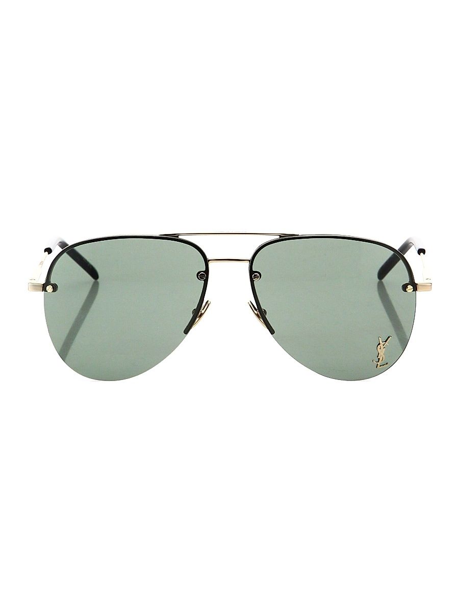 Women's Monogram 59MM Aviator Sunglasses - Gold