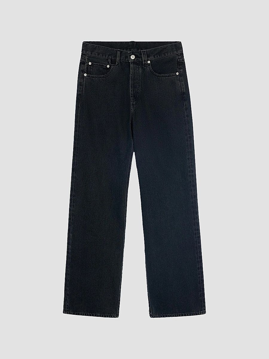 Jacquemus Men's Le De-Nimes Straight-Leg Jeans - Black - Size 38