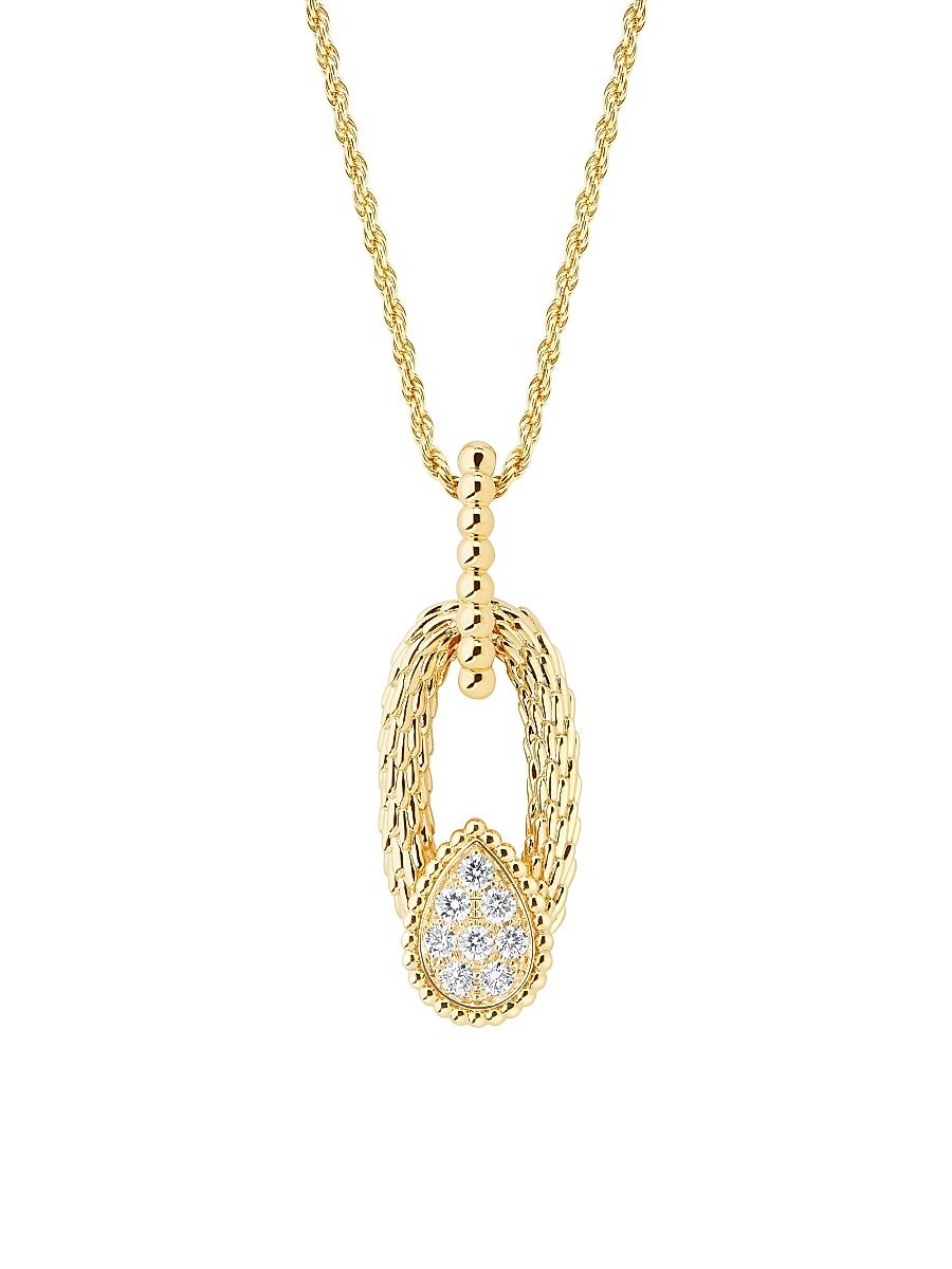 Women's Serpent Bohème Vintage 18K Yellow Gold & 0.32 TCW Diamond Pendant Necklace - Yellow Gold