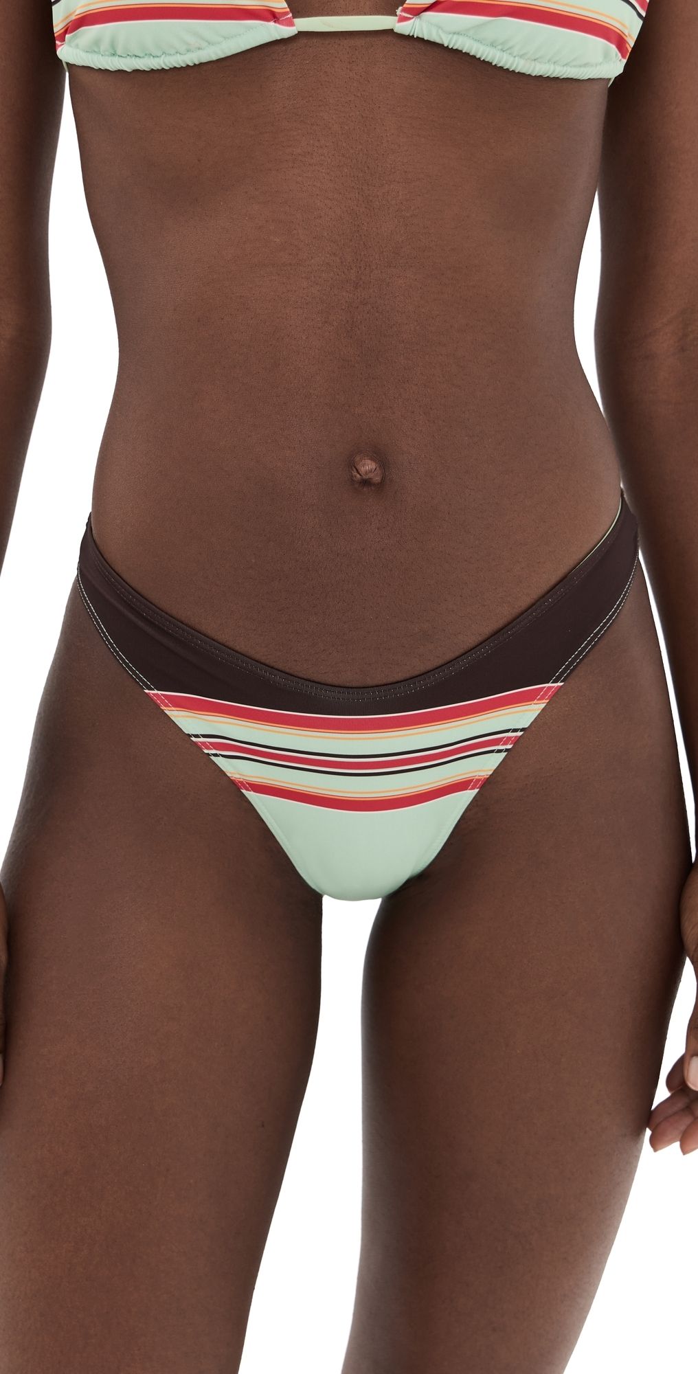 Frankies Bikinis Dove Bikini Bottoms Desert Dusk M