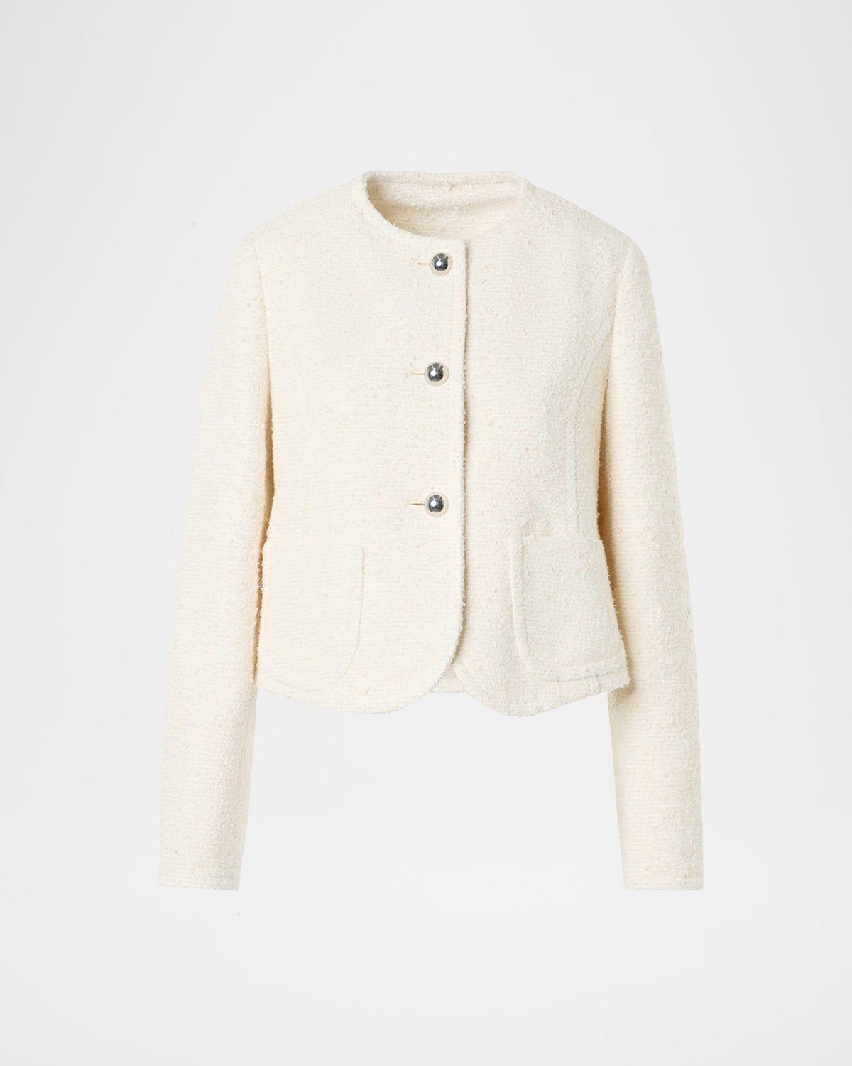 Summer Boucle Single-Breasted Jacket