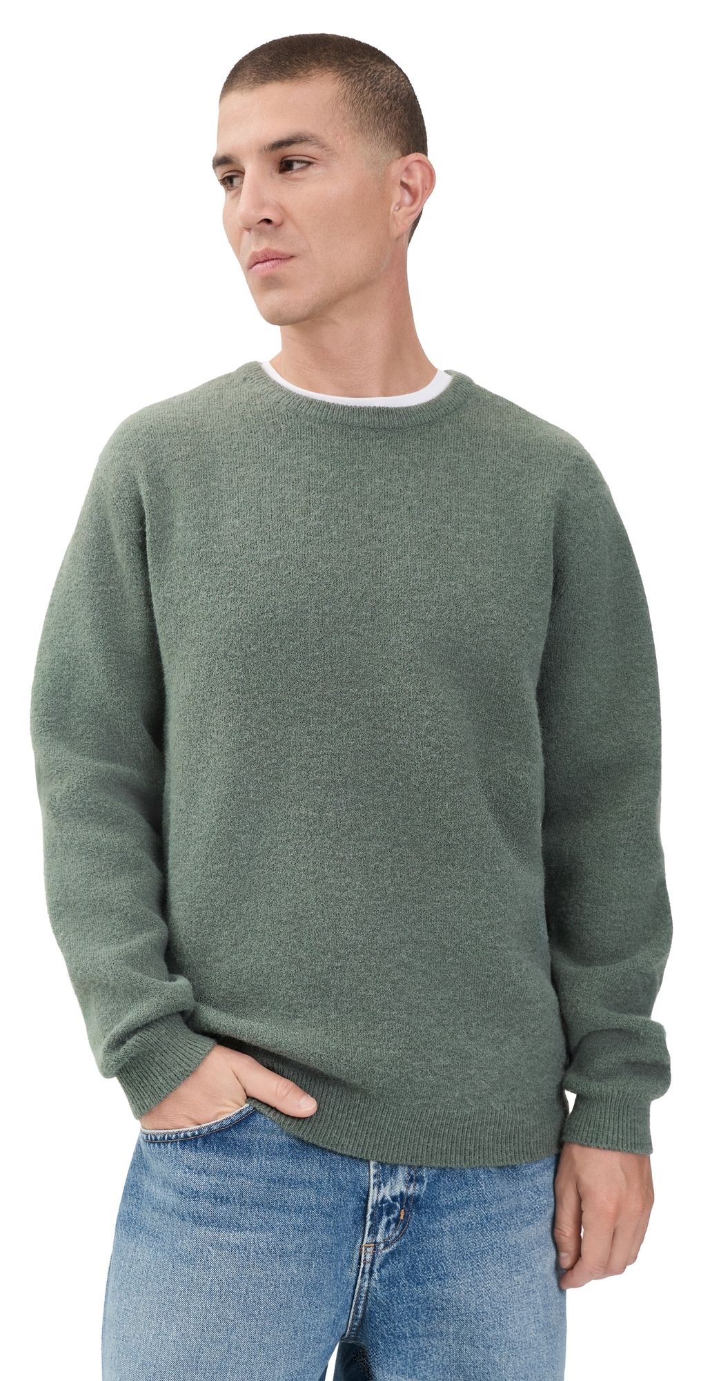 Katin Rivers Sweater Gray Green L
