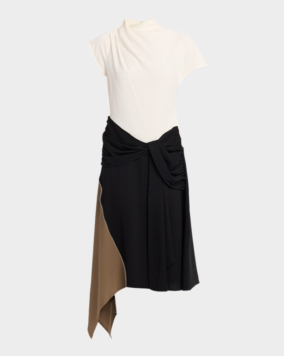 Davina Asymmetric Midi Dress